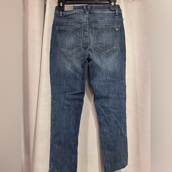 ‘AB’SOLUTION HIGH WAIST RAW HEM SKINNY CROP JEAN - Picture 9 of 9